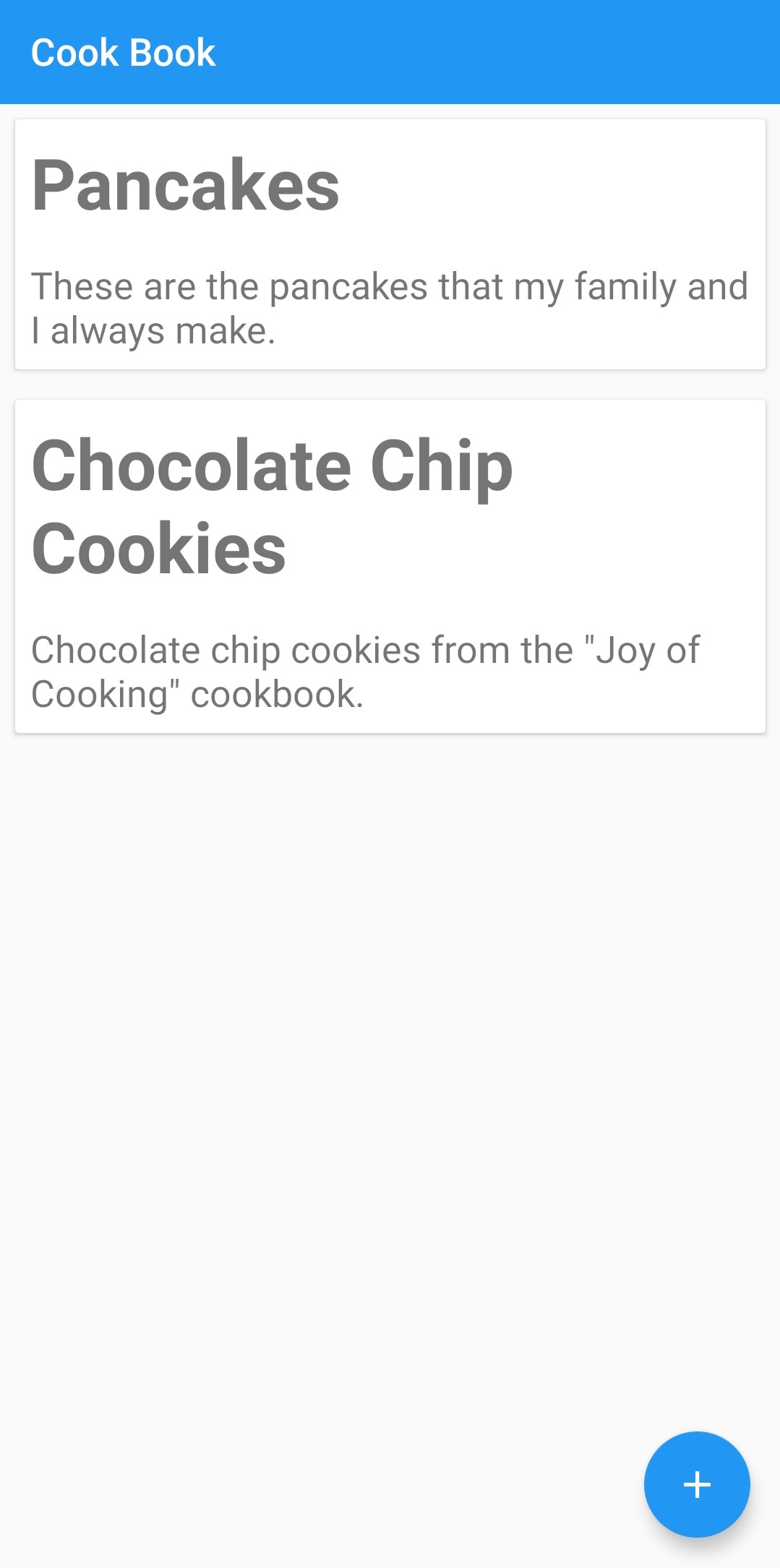 Cookbook App